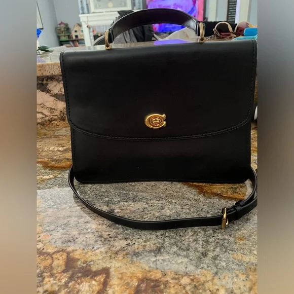 Coach tophandle turnlock bag - Picture 6 of 11